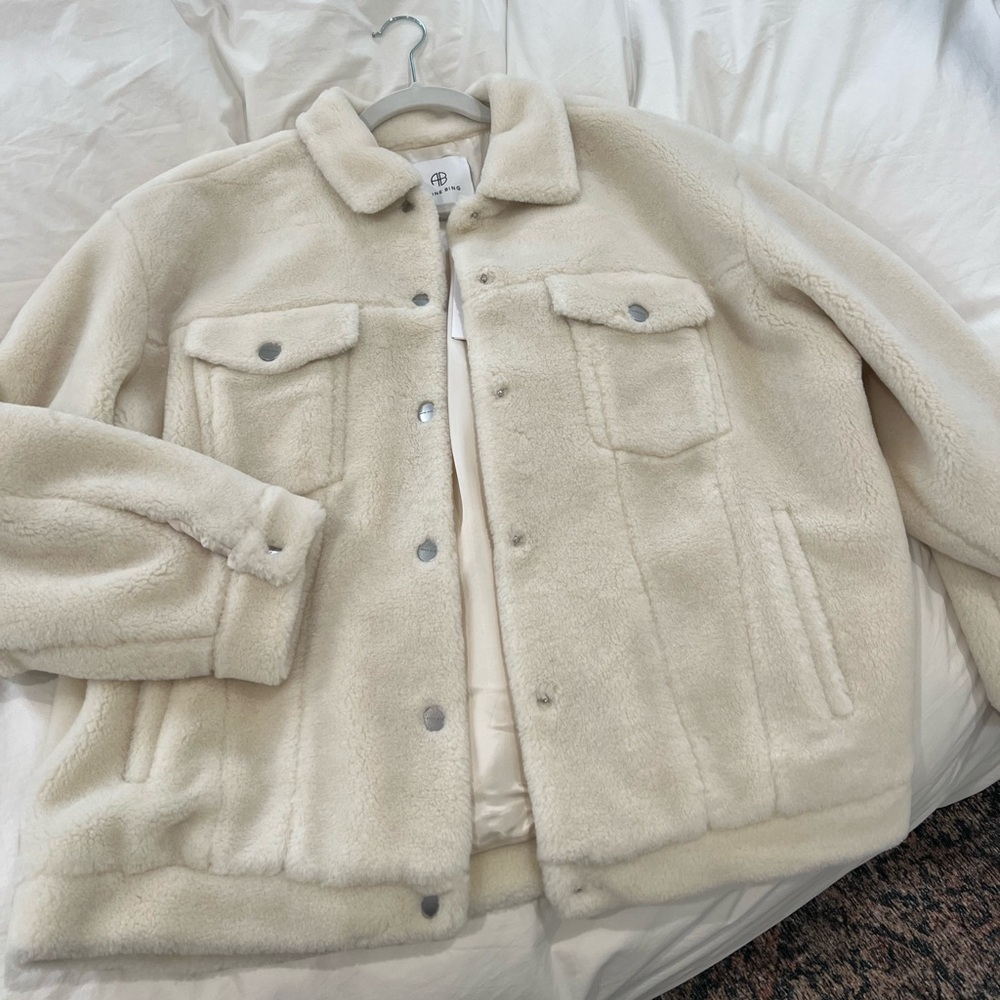 ❌ SOLD ❌ NWT Anine Bing Rory Faux Fur Jacket Cream